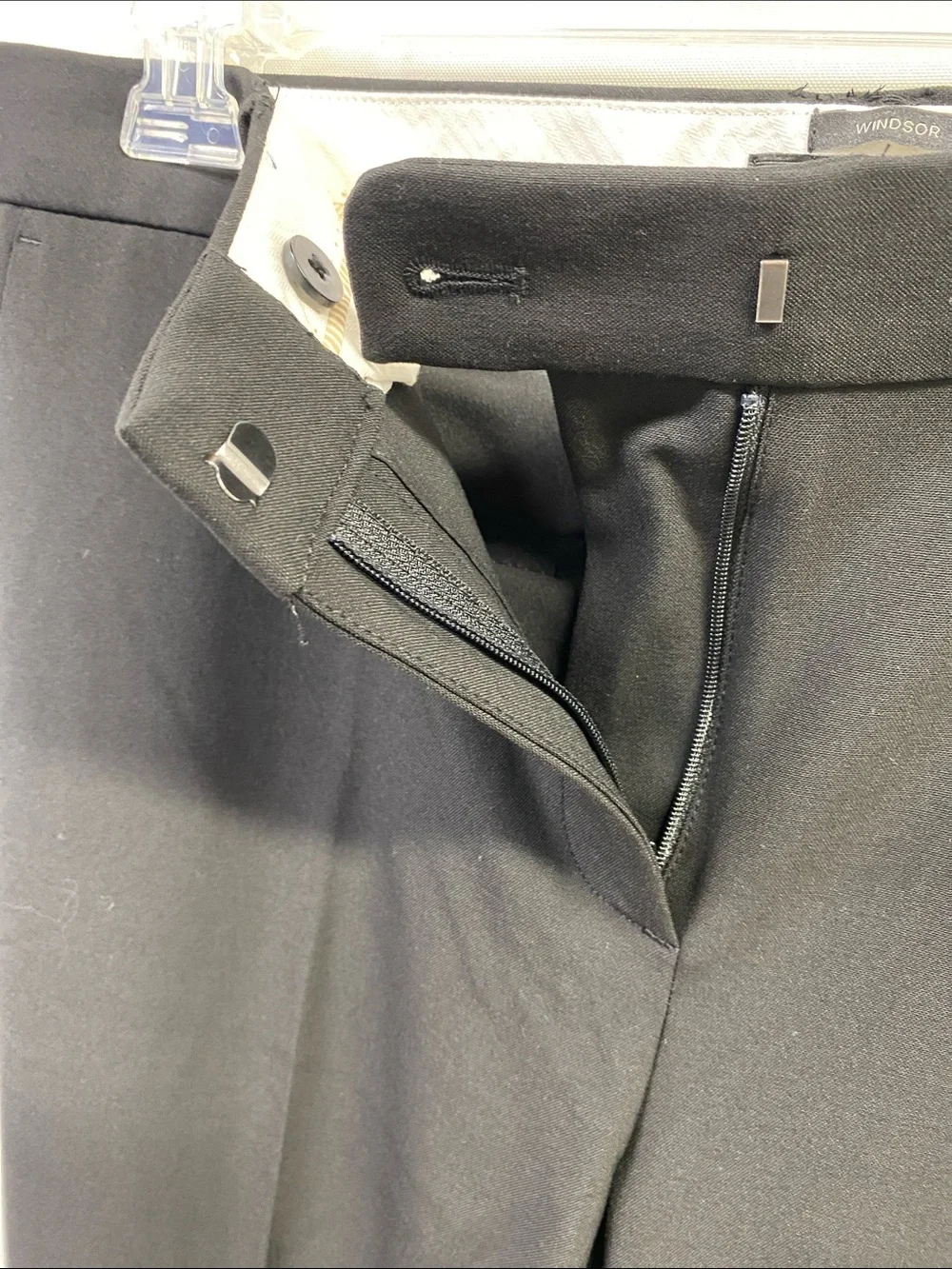 Talbots Windsor Black Women's Straight-Leg Dress Trousers Size 14 NWT